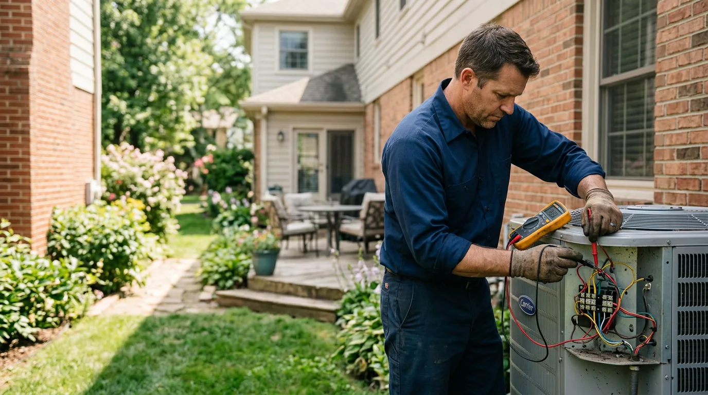 HVAC technician working near East Barre, VT